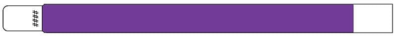 Purple Adult Tyvek Wristband, 10" x 1"