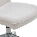 ELLE Decor Adelaide Armless Fabric Task Chair, Ivory (48214B)