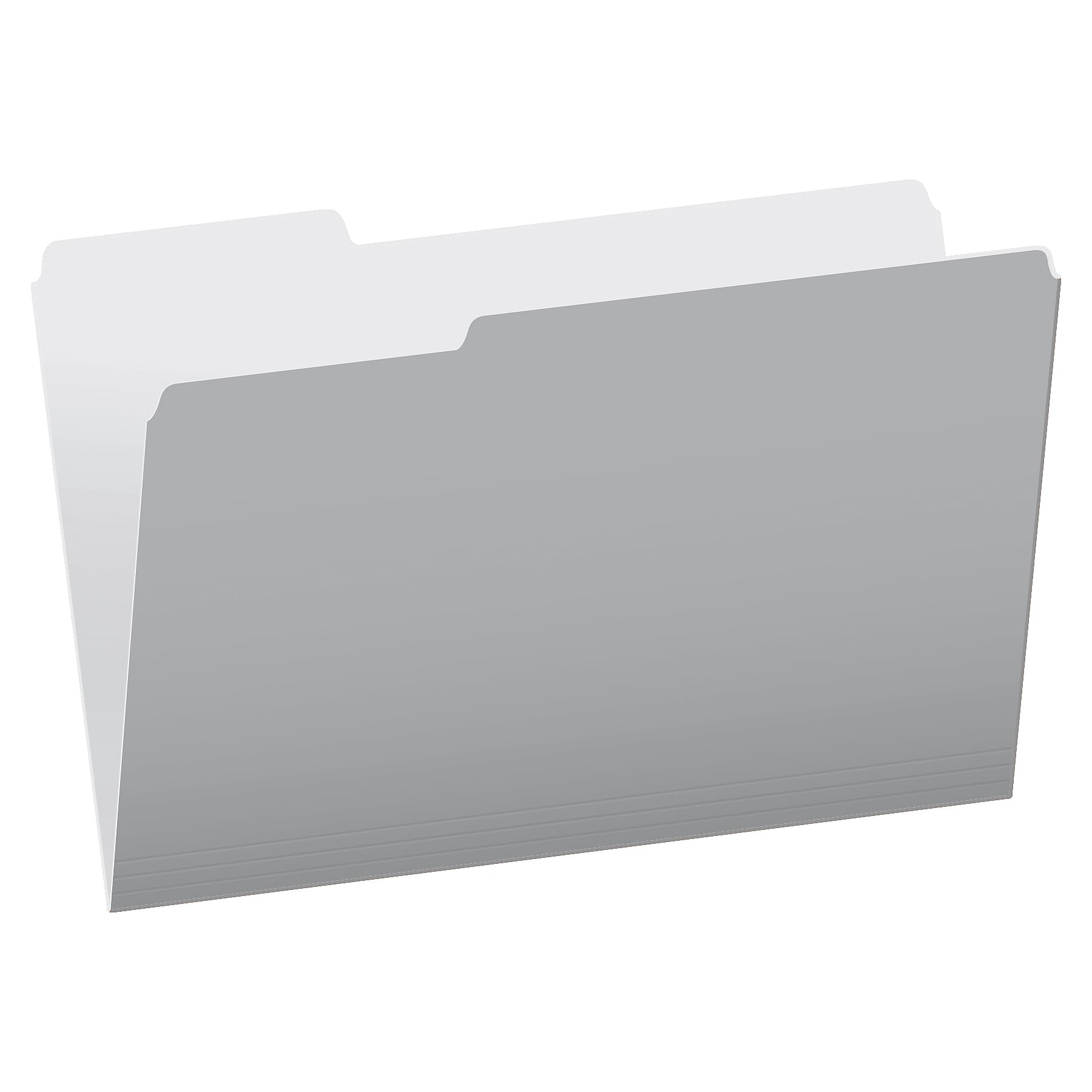 Pendaflex Recycled File Folder, 1/3-Cut Tab, Assorted, Legal Size, Gray, 100/Box (4350 1/3 GRA)