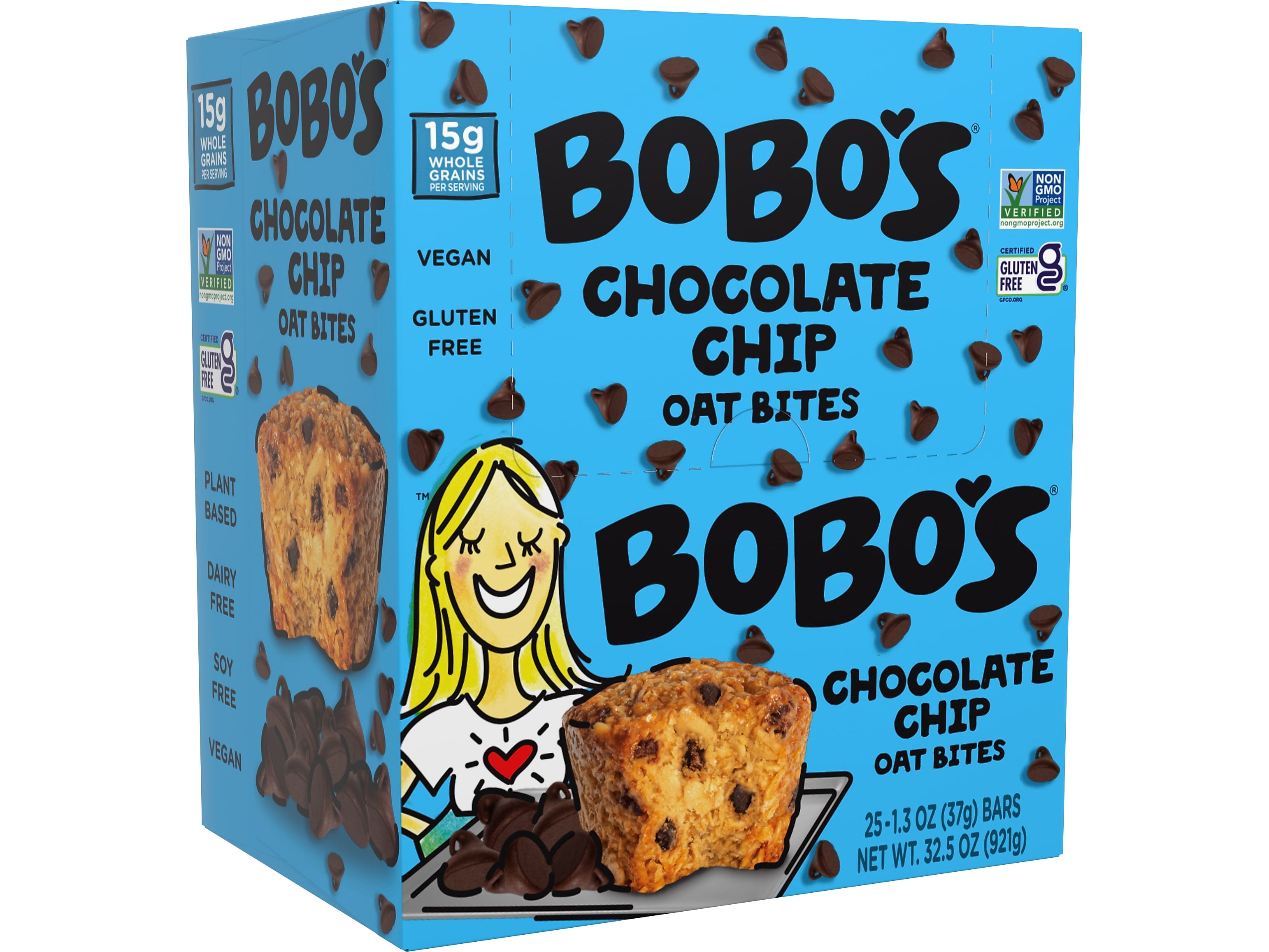 Bobo's Gluten-Free Chocolate Chip Oat Bite, 32.5 oz., 25 Bars/Box (120-75-D)