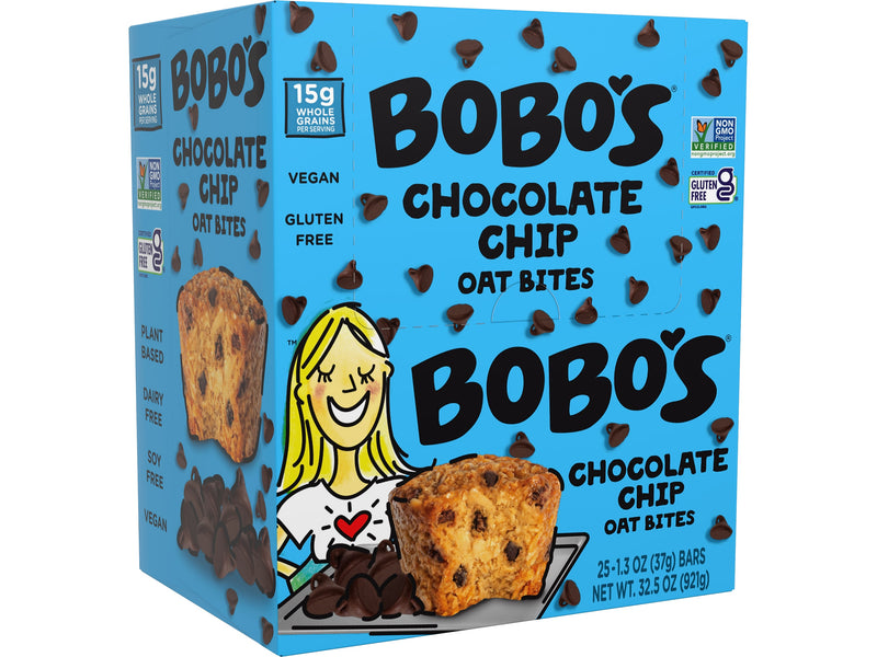 Bobo's Gluten-Free Chocolate Chip Oat Bite, 32.5 oz., 25 Bars/Box (120-75-D)
