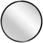 Infinity Instruments Deep Frame Metal Wall Mirror, 24" (20216BK)