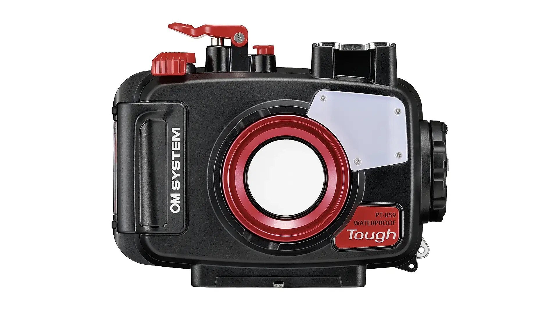 Olympus OM SYSTEM PT Series Underwater Camera Housing for Olympus Tough TG-6, Black/Red (V6560470W000)