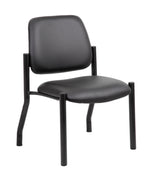 Boss Armless Guest and Reception Area Chair, Black (B9595AM-BK)