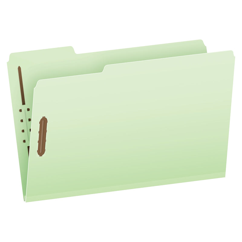 Pendaflex 60% Recycled Pressboard Classification Folder, 1" Expansion, Legal Size, Light Green, 25/Box (17183)