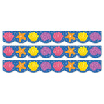 Creative Teaching Press EZ Border, Bulletin Board Border, 3" x 2', Sea Friends Seashells, 24/Pack, 3 Packs/Bundle (CTP11056-3)