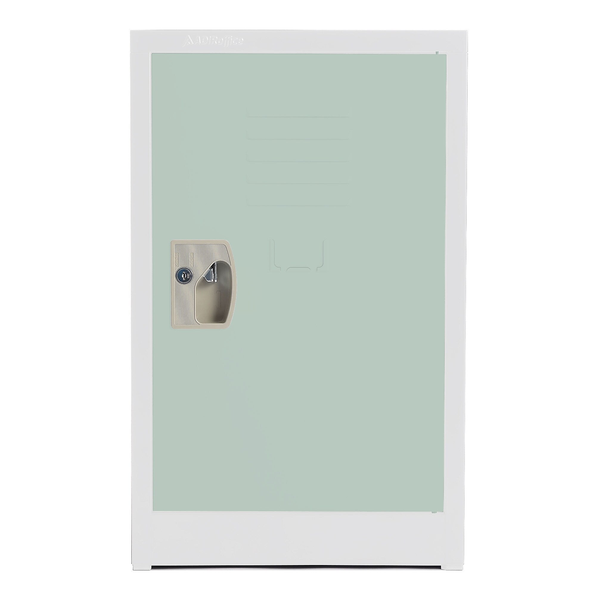 AdirOffice 24"H Single Tier Misty Green Storage Locker (ADI629-02-MGRN-DL)