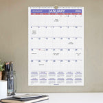 2026 AT-A-GLANCE 17" x 12" Monthly Dry Erase Wall Calendar, White/Purple (PMLM02-28-26)