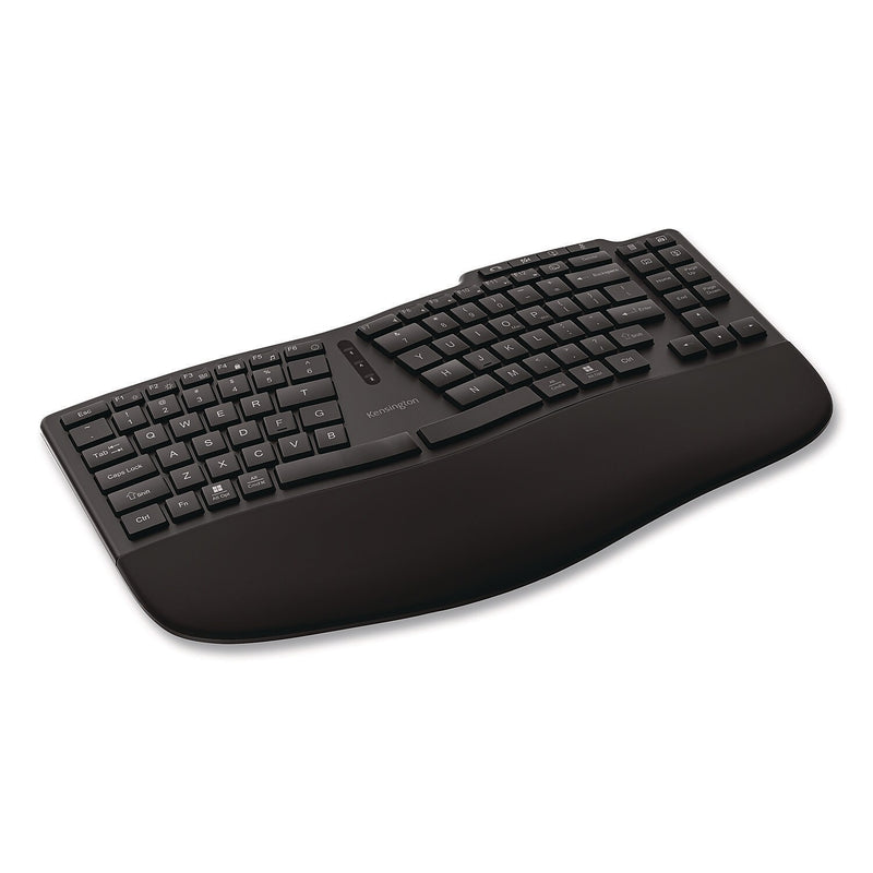 Kensington Pro Fit Ergo KB675 EQ TKL Wireless Ergonomic Keyboard, Black (KMW75491)
