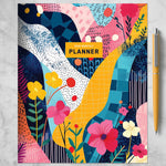 2026 TF Publishing Colorful Collage 6.5" x 8" Monthly, Paperboard Cover, Multicolored (26-4202)