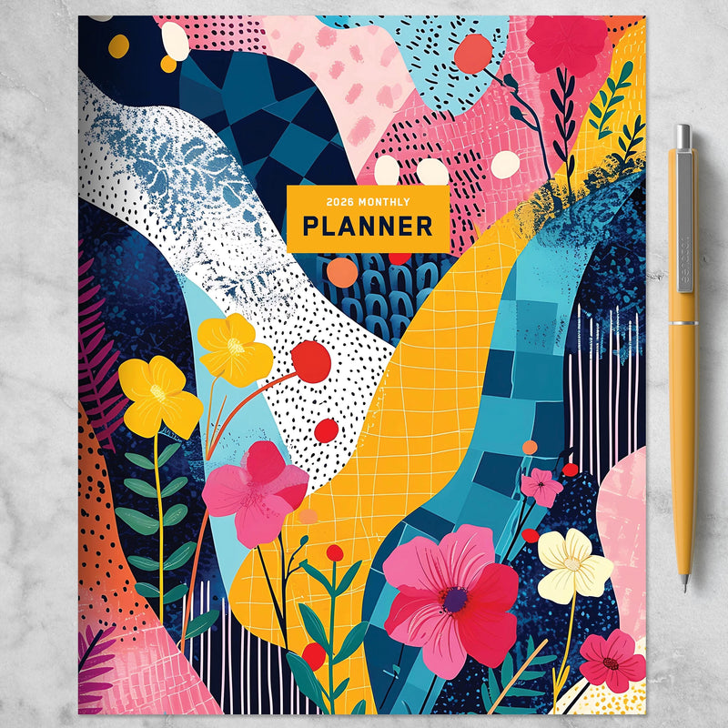 2026 TF Publishing Colorful Collage 6.5" x 8" Monthly, Paperboard Cover, Multicolored (26-4202)