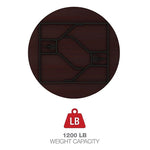 Alera® Round Wood Folding Table, 59 dia x 29.13h, Mahogany (ALEFT7260DMY)