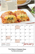 2025 Taste of the Month Stitched Wall Calendar, Qty 250