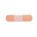 Dynarex DynaSafety 3/4" x 3" Fabric Adhesive Bandages, Beige, 100 Bandages/Box, 24 Boxes/Carton (3611)