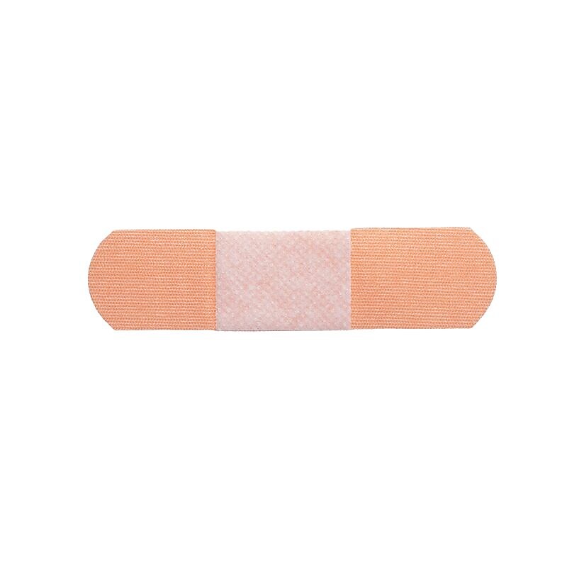 Dynarex DynaSafety 3/4" x 3" Fabric Adhesive Bandages, Beige, 100 Bandages/Box, 24 Boxes/Carton (3611)