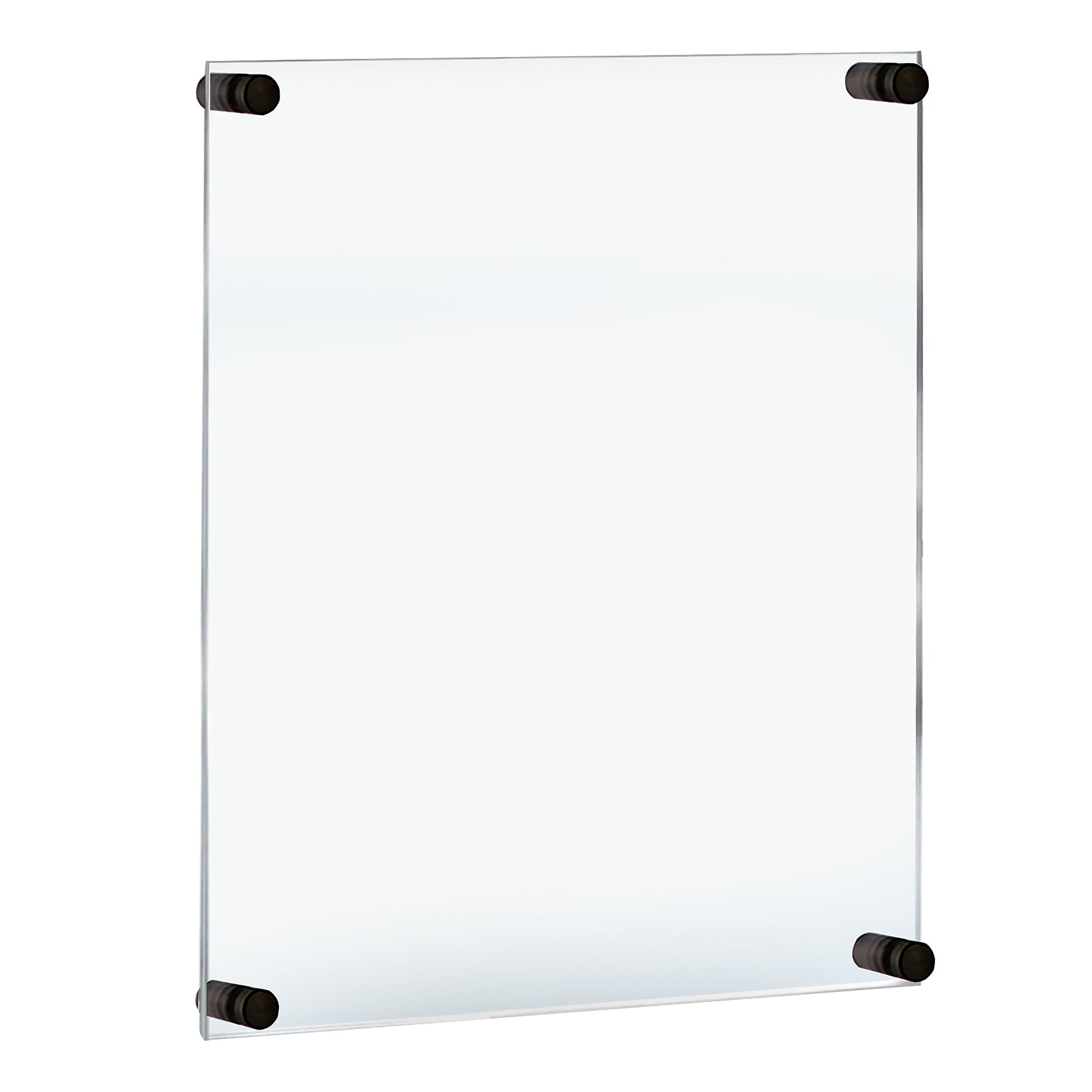 Azar Poster Holder, 21" x 26", Wall Mounted, Black, Acrylic (105528-BLK)