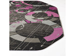 Anji Mountain Rug'd Refracted Carpet & Hard Floor Gaming Chair Mat, 36" x 48", Gray/Purple (AMB9113)