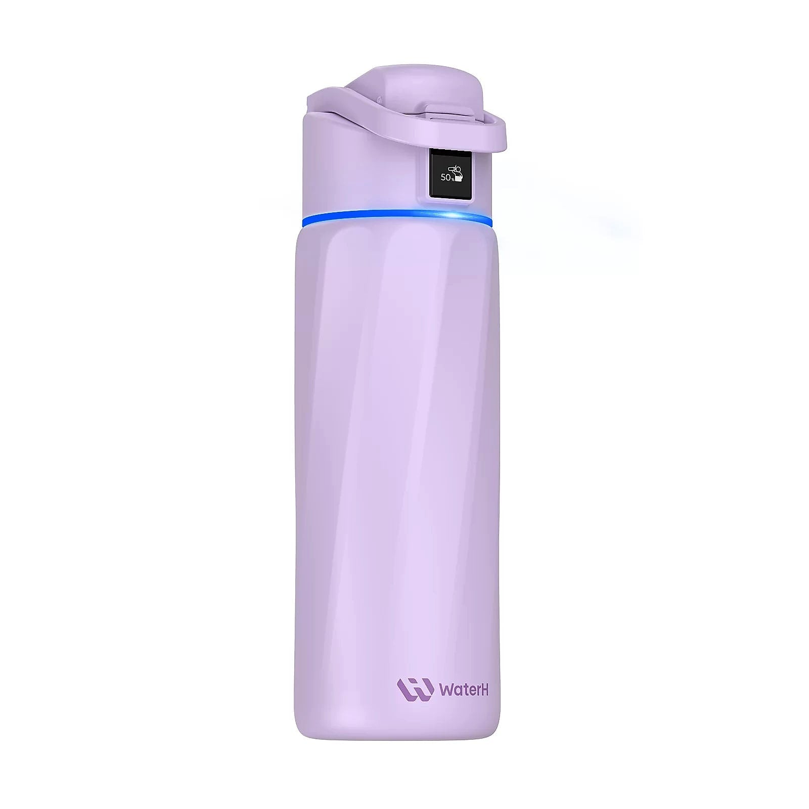 WaterH BOOST Stainless Steel Triple Wall Insulated Smart Water Bottle, 24 oz., Purple (B003-24OZ-PL)