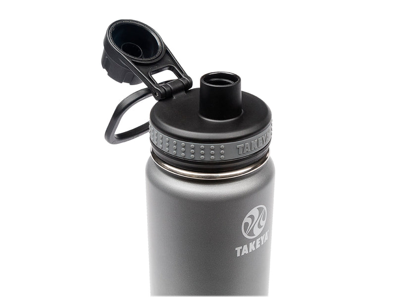 Takeya Originals Stainless Steel Vacuum Insulated Water Bottle, 24 oz., Graphite (50045)