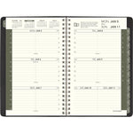 2026 AT-A-GLANCE Recycled 5" x 8" Weekly & Monthly Appointment Book Planner, Faux Leather Cover, Black (70-100G-05-26)