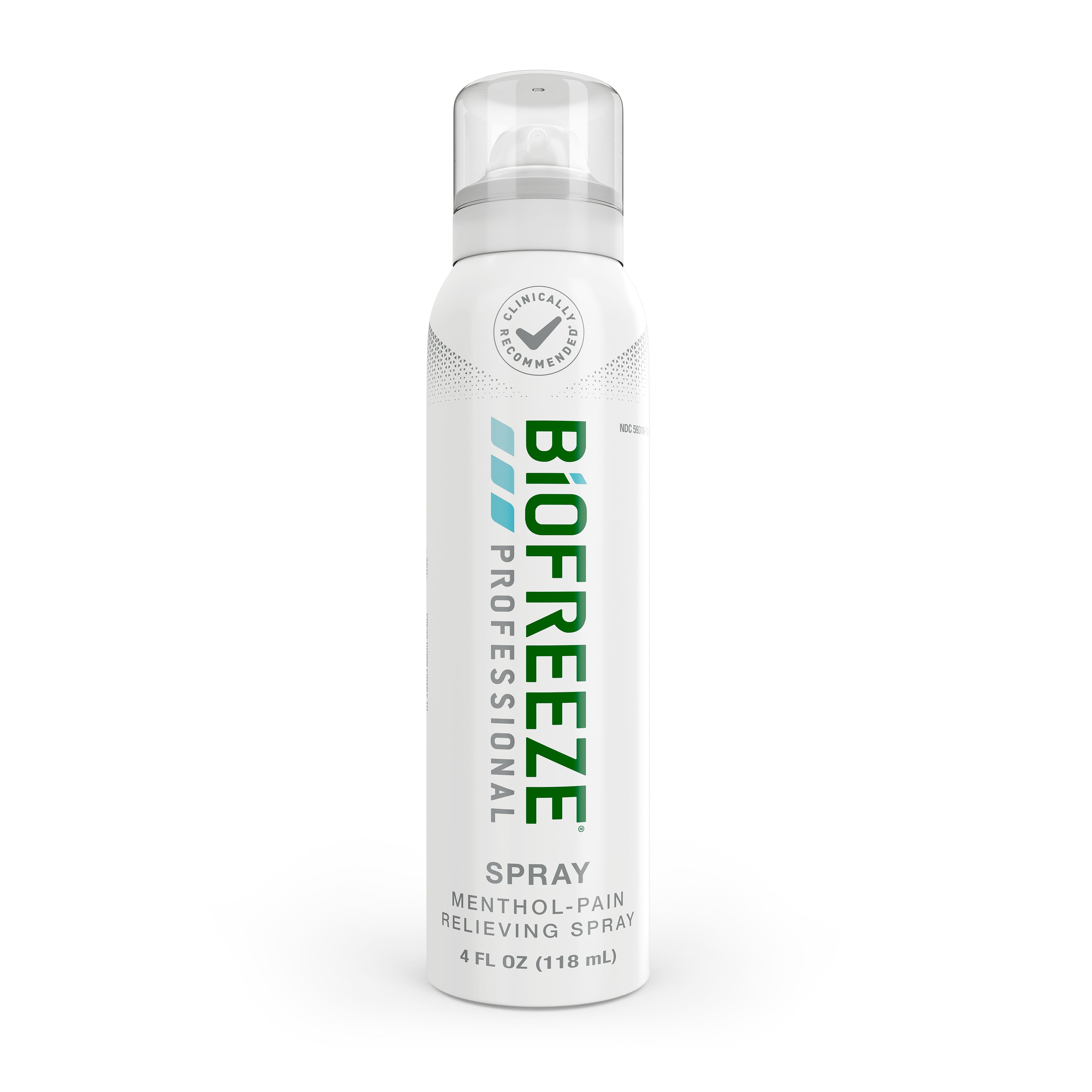 Biofreeze Professional Colorless 4 oz. Topical Analgesic Pain Reliever Spray (13422)