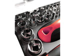 Apollo Tools 55-Piece Metric Tool Set, Black/Red (DT5024)