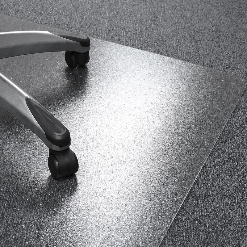 Floortex Valuemat Plus Chair Mat, 48" x 53", Designed for Low-Pile Carpet, Clear Polycarbonate (FR1113020ER)