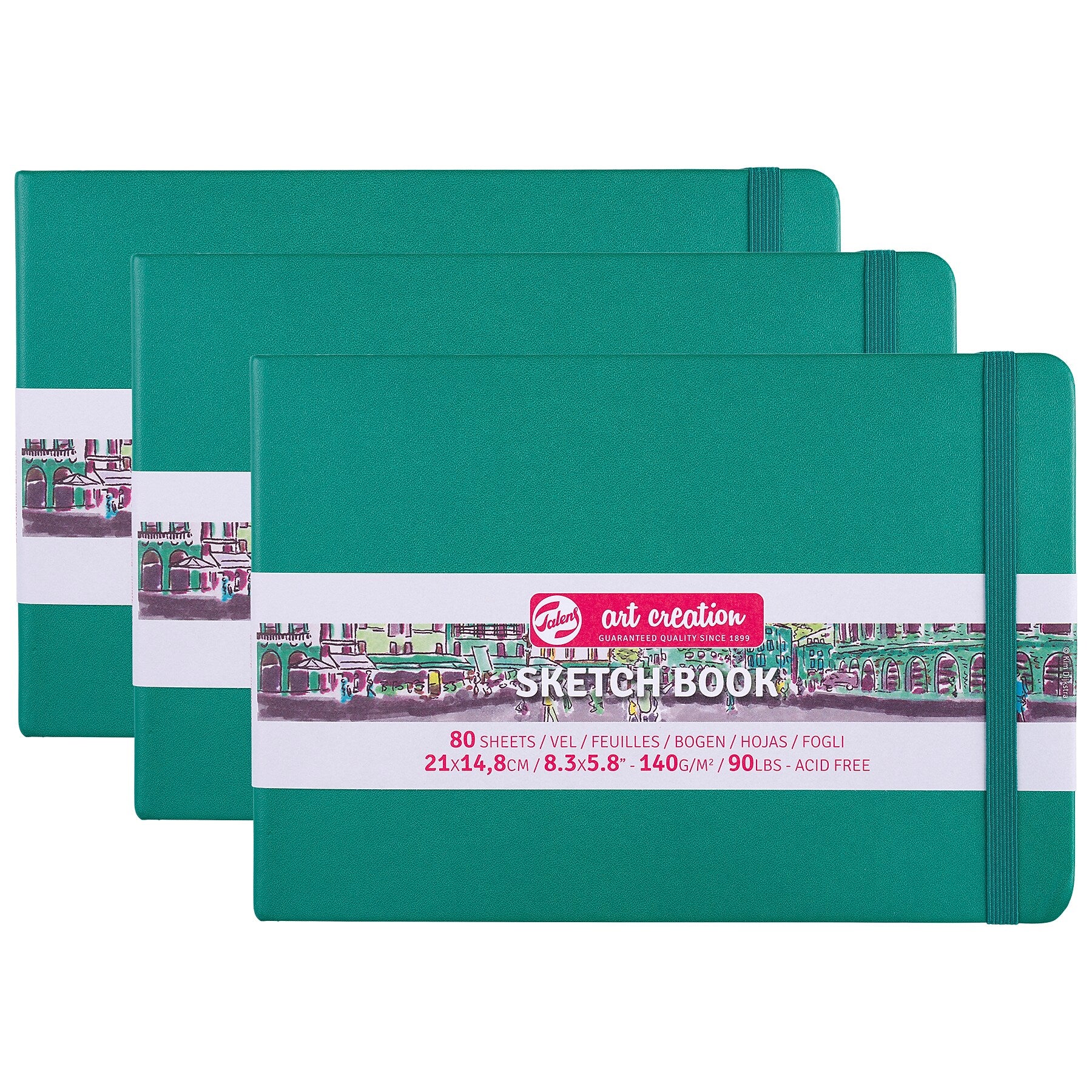 Talens Art Creation 8.3" x 5.8" Sketch Book, 80 Sheets/Book, 3/Bundle (TLN9314335M-3)