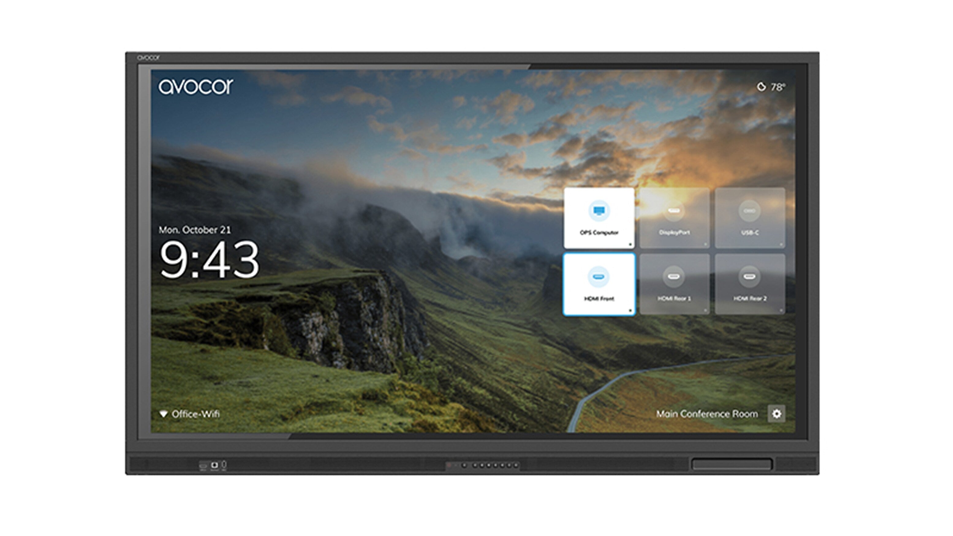 Avocor E-50 Series 55" 4K IR LED Interactive Display (AVE-5550)