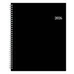 2026 Blue Sky Enterprise 8.5" x 11"  Weekly & Monthly Appointment Book, Plastic Cover, Black (111289-26)