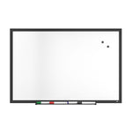 TRU RED™ Magnetic Steel Dry Erase Board, Black Frame, 3' x 2' (TR61180)