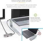 StarTech USB-C to HDMI Multiport Adapter, Space Gray (103B-USBC-MULTIPORT)