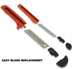 Great Neck Snap-Off Utility Knife Set, 9 mm Knife, 18 mm Knife, Orange/Black (GNS2SBK)