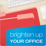 Pendaflex Recycled File Folder, 1/3-Cut Tab, Legal Size, Red, 100/Box (43501/3RED)