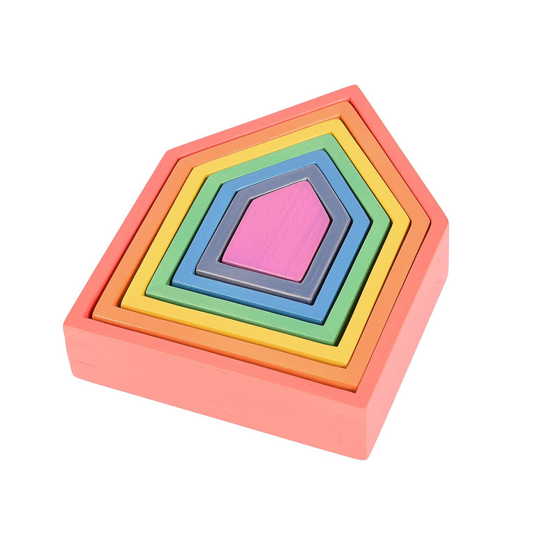 TickiT Rainbow Architect Houses, 7 Pieces/Set (CTU73542)