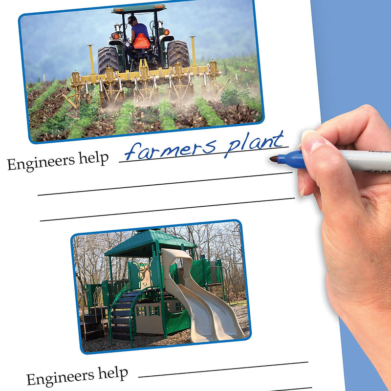NewPath Learning STEM Engineering Design Process Classroom Flip Charts, Tabletop, 12" x 18", 10/Set (NP-341901)