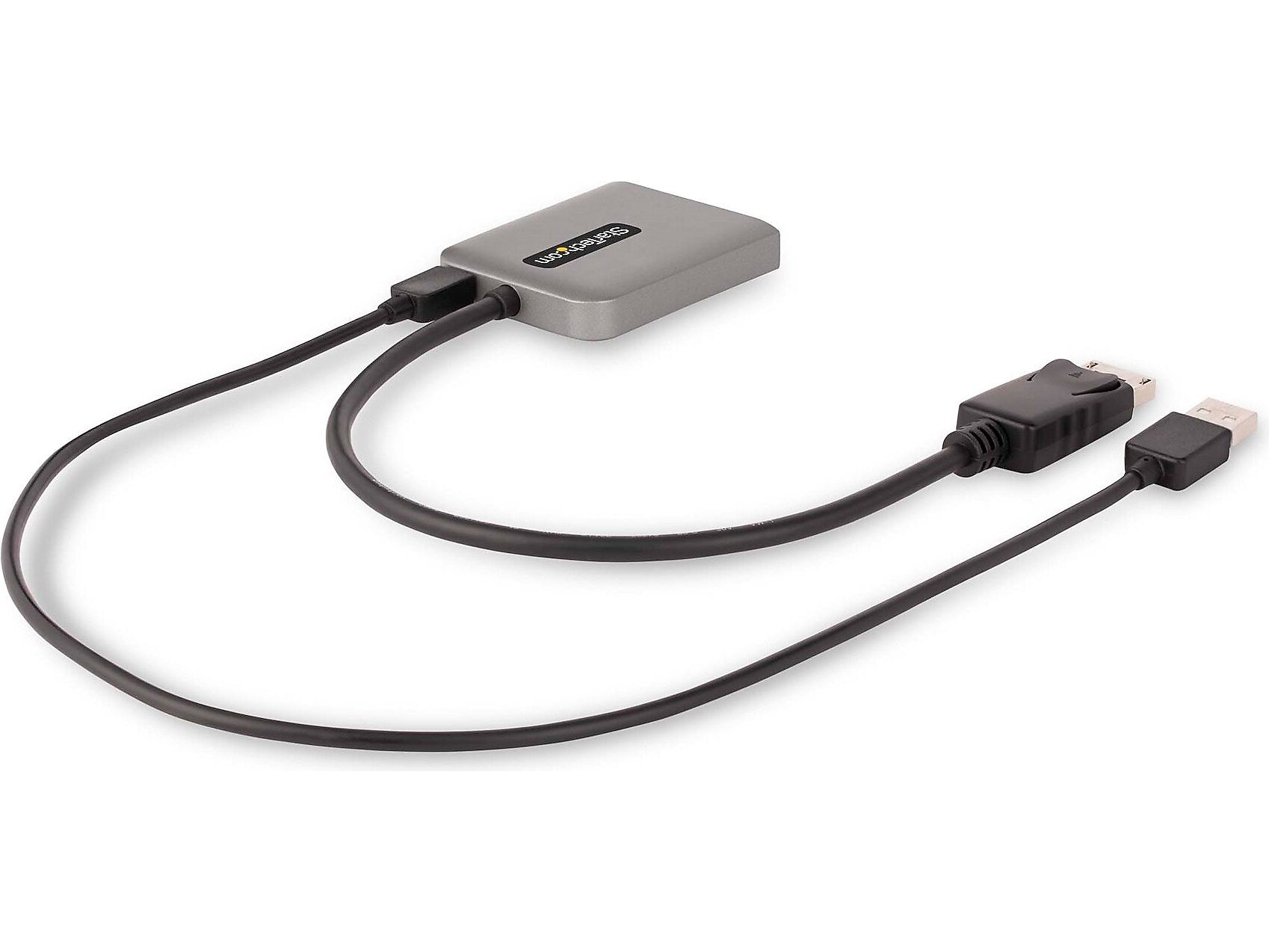 StarTech DisplayPort to 2 x DisplayPort Hub, Male to Female, Space Gray (MST14DP122DP)