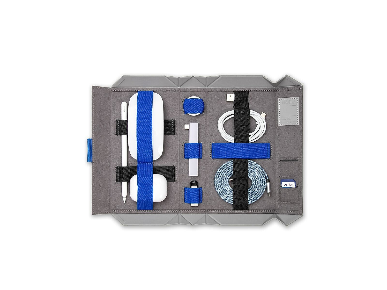 Function101 BentoPack Cable Organizer Kit, Gray (F101-BPKGR)