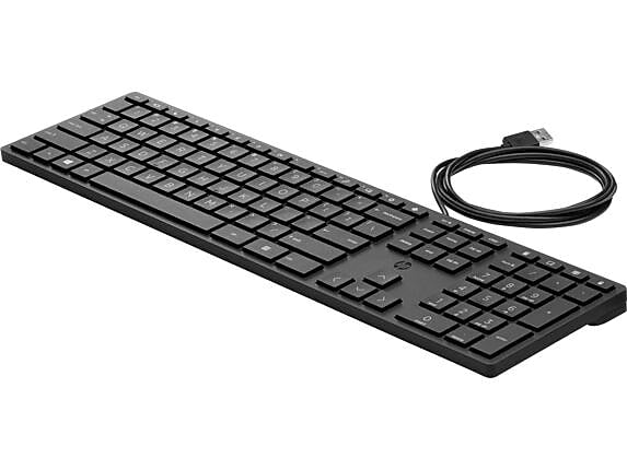 HP Desktop 320K Wired Keyboard (9SR37UT#ABA)