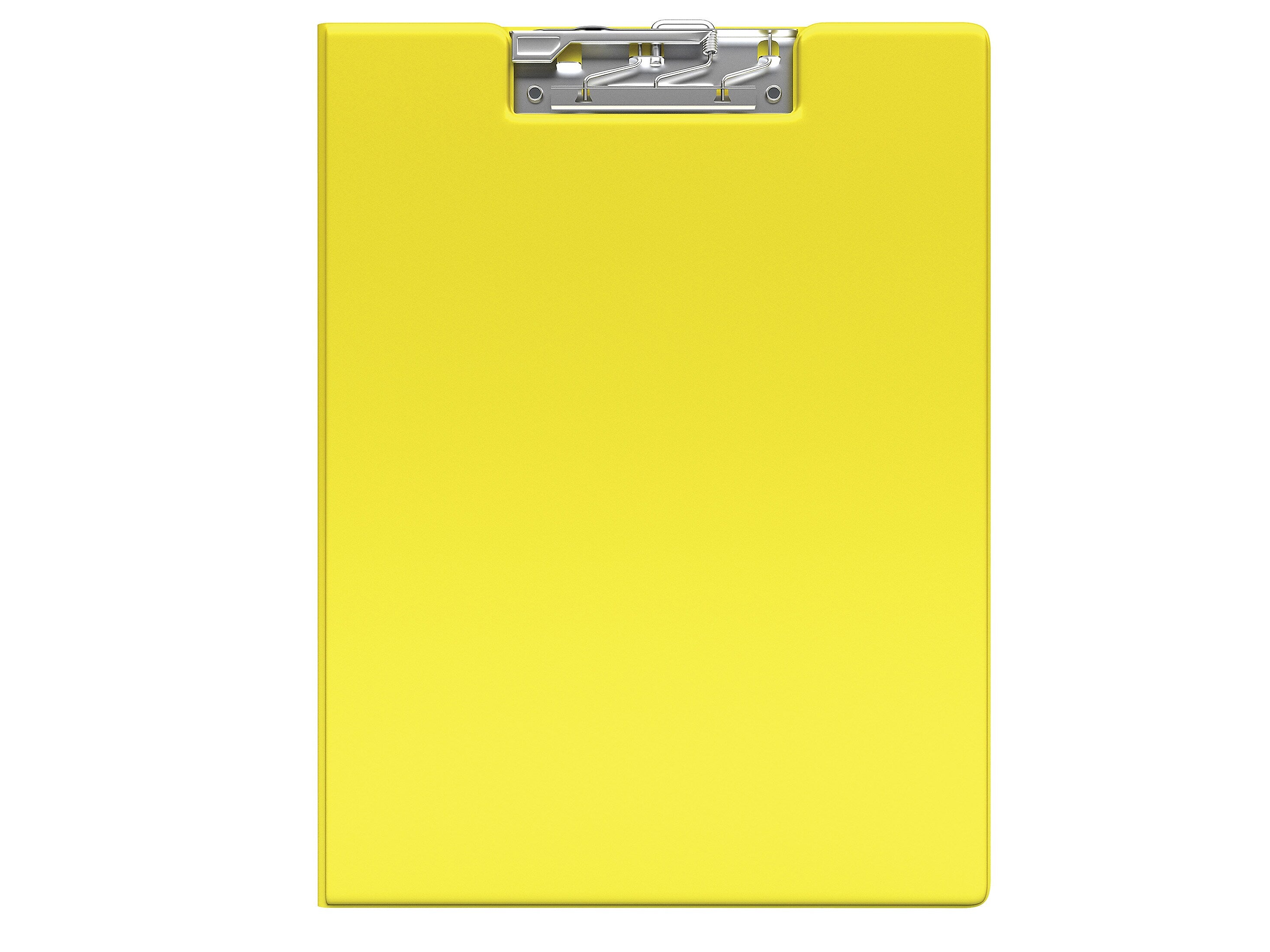 Davis Group Premium Polypropylene Clipboard, Letter Size, Yellow, 10/Pack (4511-05-10)