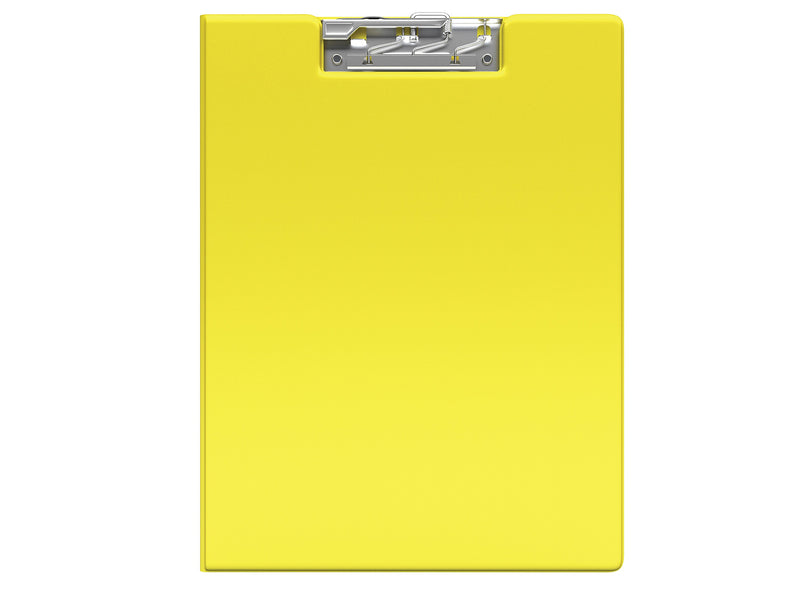 Davis Group Premium Polypropylene Clipboard, Letter Size, Yellow, 10/Pack (4511-05-10)