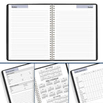 2026 AT-A-GLANCE DayMinder Executive 7" x 8.75" Weekly & Monthly Planner, Faux Leather Cover, Black (G546-00-26)