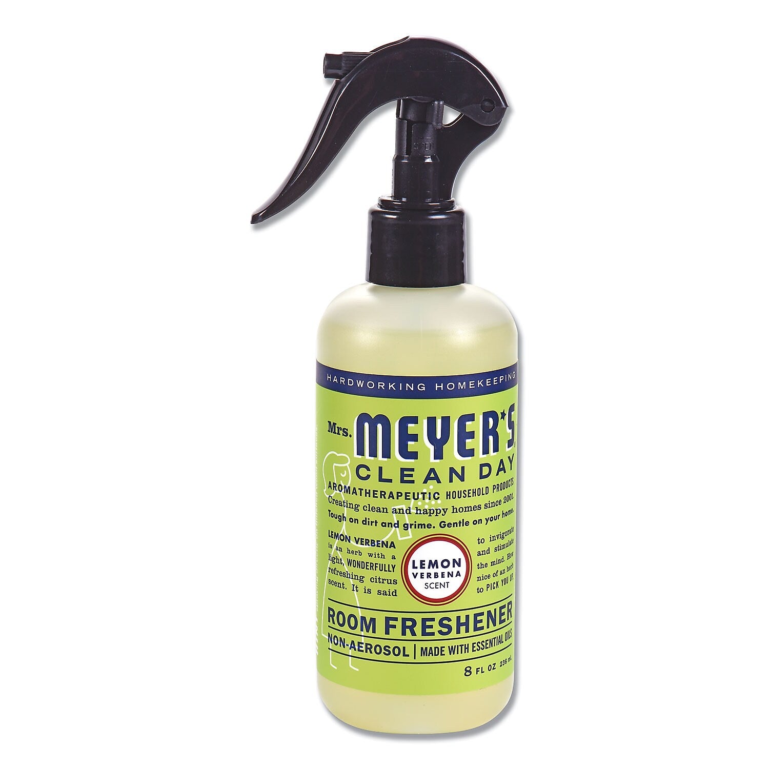 Mrs. Meyer's Clean Day Air Freshener Spray, Lemon Verbena Scent, 8 oz., 6/Carton (374660)