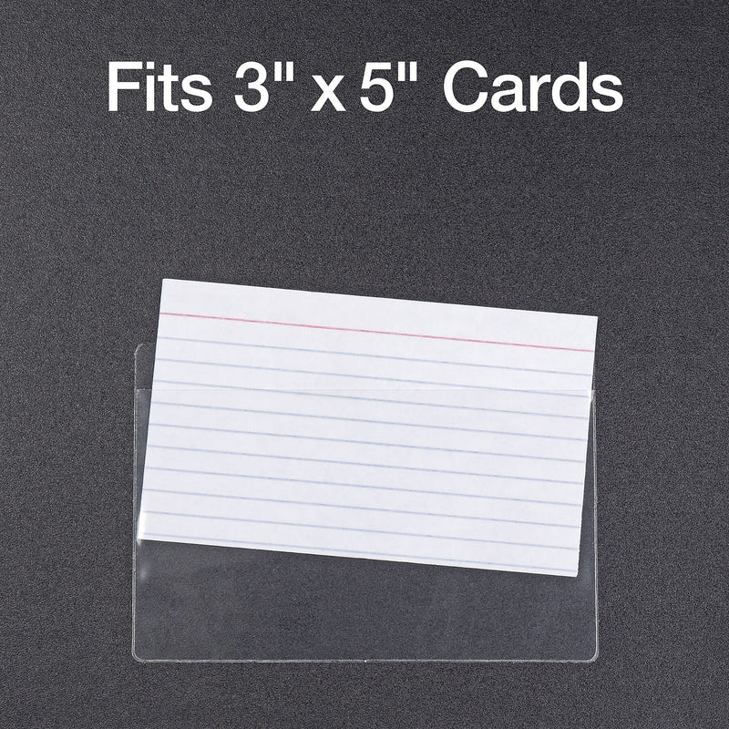 Cardinal HOLD IT Index Card Pocket, Clear, 100/Box (CRD 21150CB)