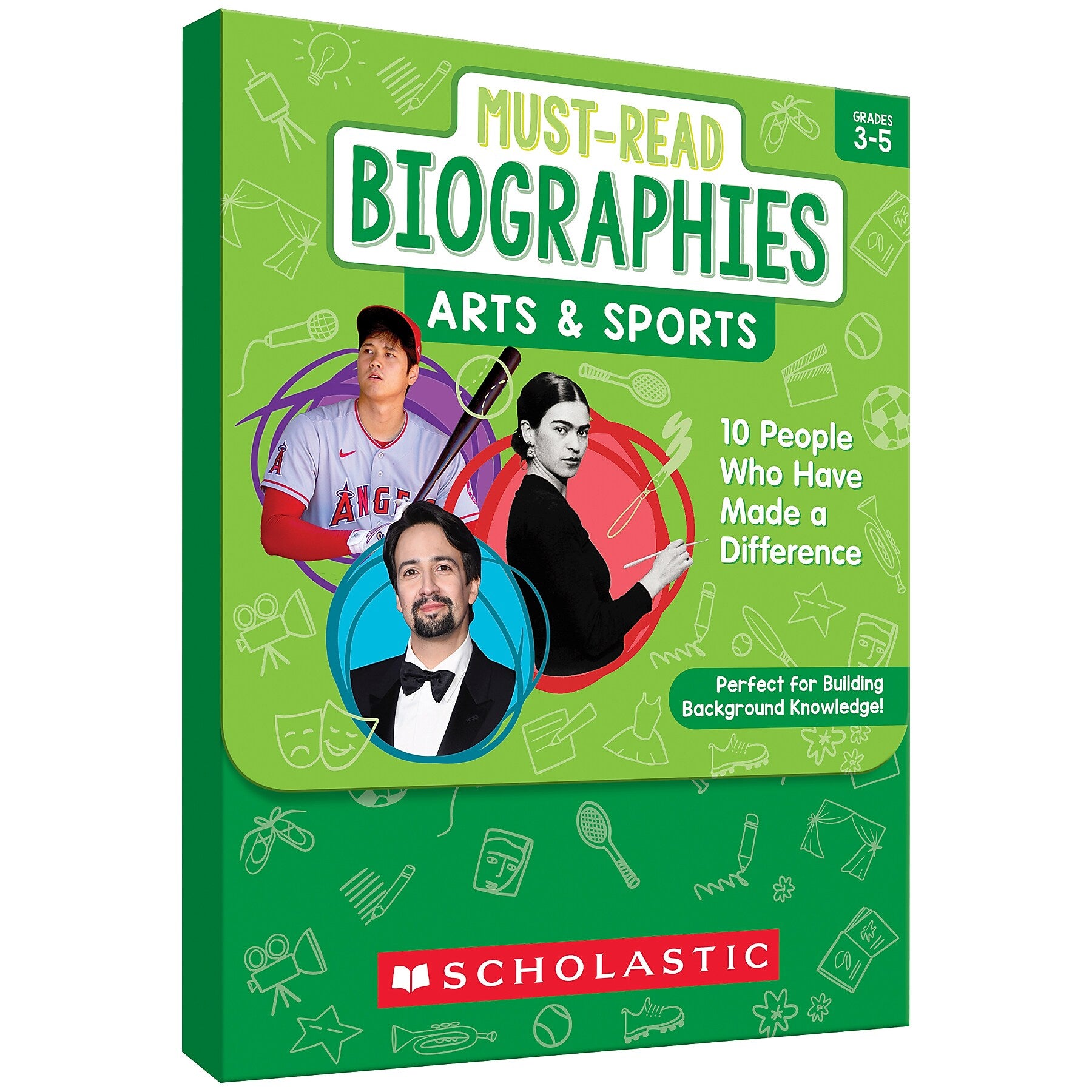 Scholastic Teaching Solutions Must Read Biographies Arts & Sports Boxed Set, 62/Set