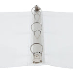 JAM Paper 1" 3-Ring Flexible Poly Binder, White (PB75239WH)