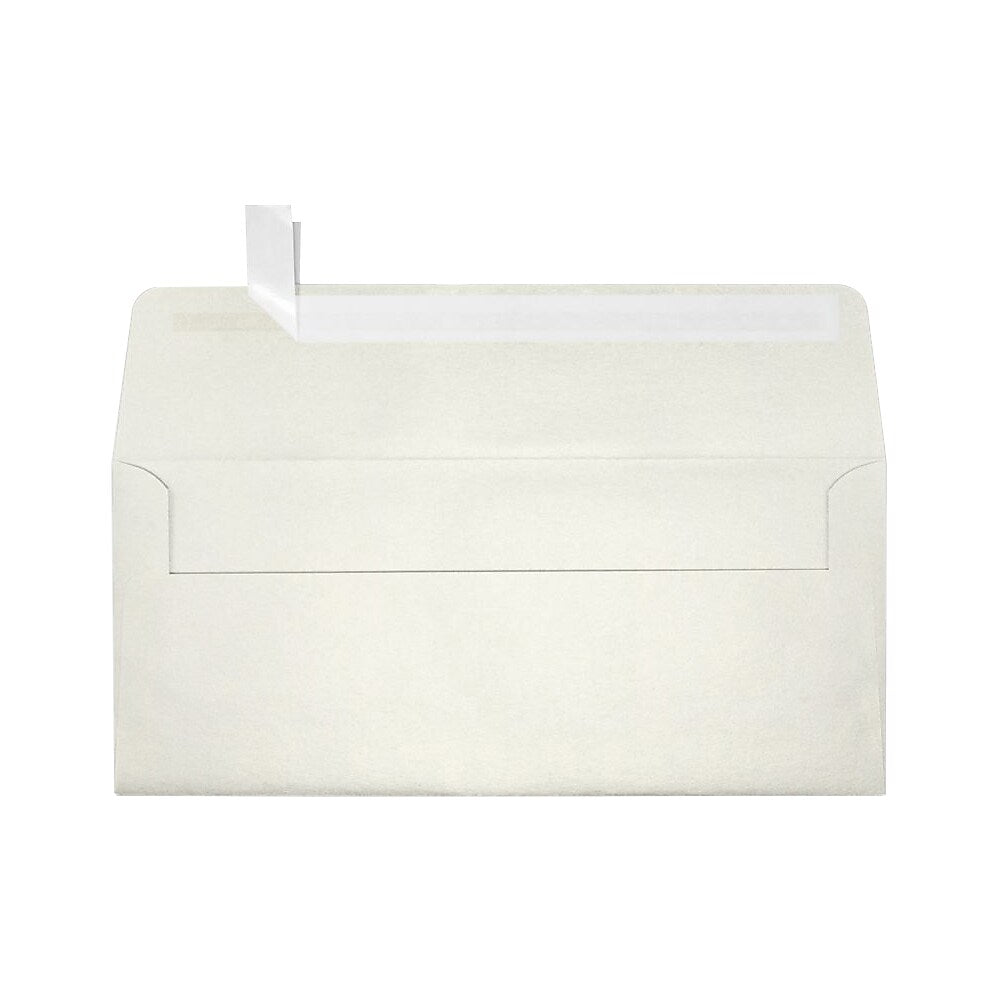 LUX 4 1/8" x 9 1/2" #10 80lbs. Square Flap Envelopes, Quartz Metallic, 50/Pack