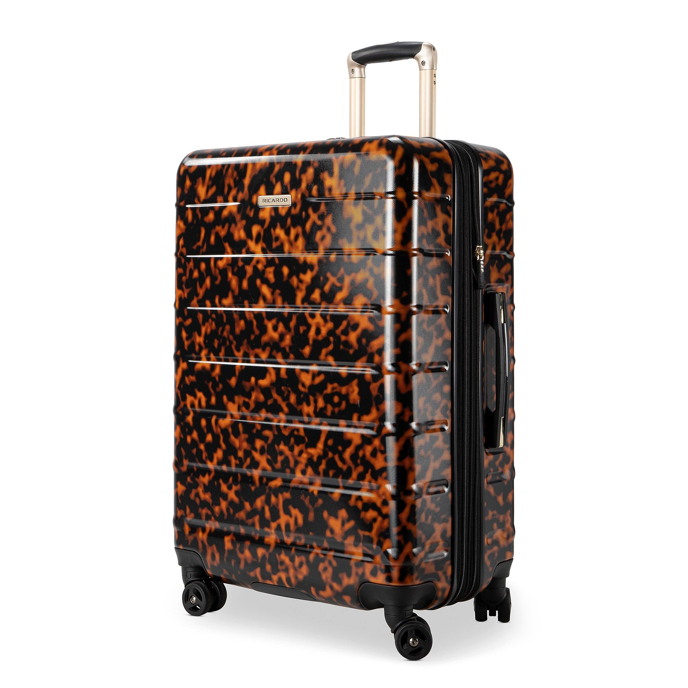 Ricardo Beverly Hills Cambria 24" Hardside  Suitcase, 8-Wheeled Spinner, Tortoise (140-25-973-4VP)