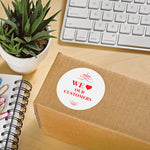 Avery High Visibility Laser Shipping Labels, 2.5"Dia., White, 300/Pack  (5294)