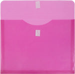 JAM Paper Premium Plastic Document File, Letter, Fuchsia Pink, 3/Pack (218V1FUX3)